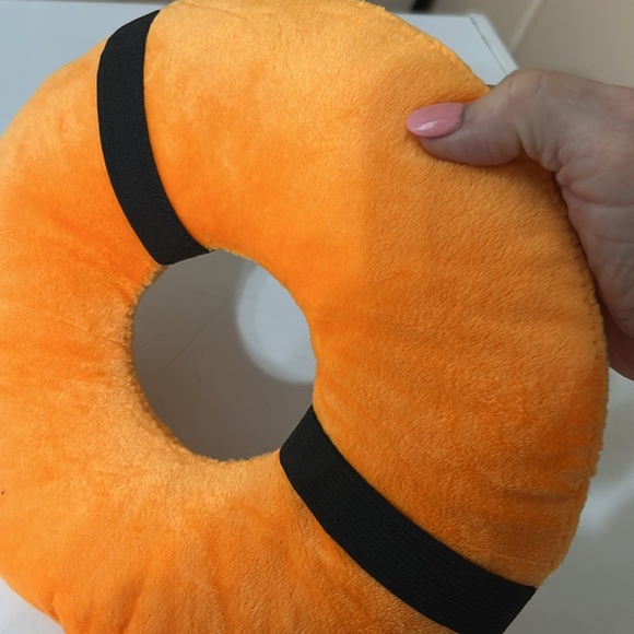 Orange Plush pierced ear Cushion - Picture 3 of 4